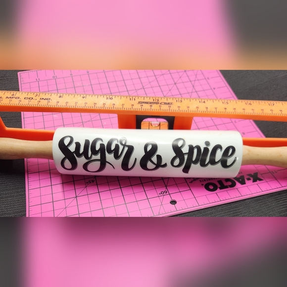 New 16" Ceramic inscribed "Sugar & Spice" Rolling Pin - Picture 2 of 6